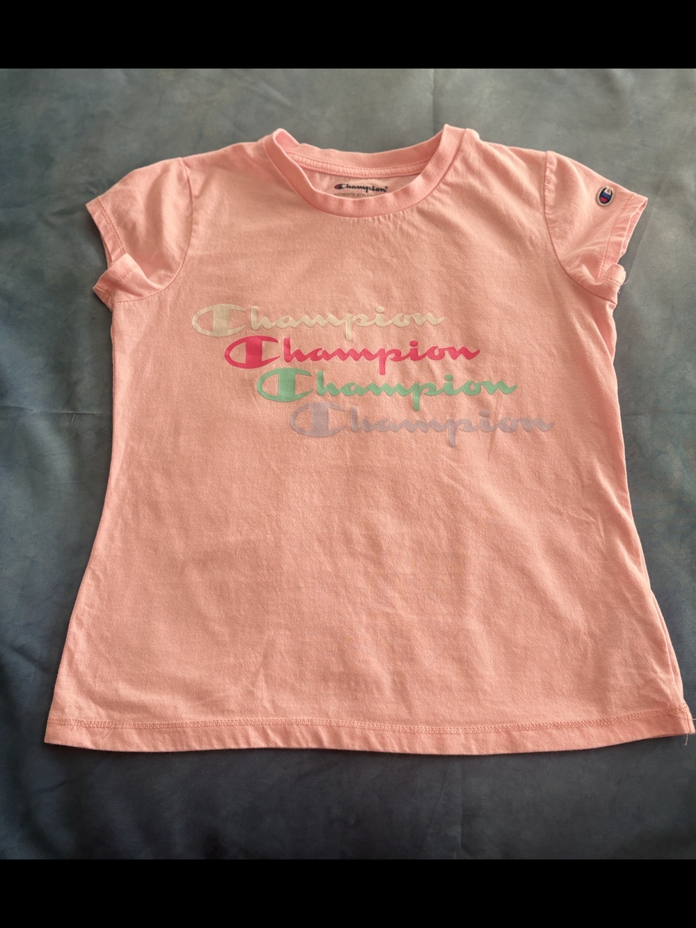 Champion Girls' Pink Logo Graphic Tee